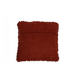 Dansmamaison Coussin Tricote Carre Acrylique Rouge