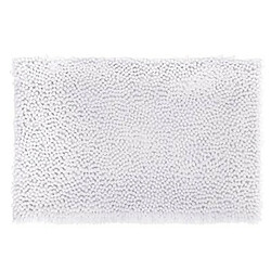 Tapis de Salle De Bain Maxi Chenille 50x80cm Blanc