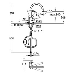 Mitigeur Grohe 30549000 Métal