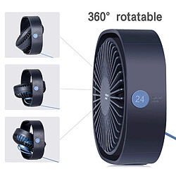 Acheter Universal Mini ventilateur de bureau USB 3 vitesses bande de refroidissement personnelle portable 360 rotation angle réglable, bureau maison voyage | ventilateur (noir)