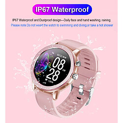 Universal Smartwatch Femmes 1,3 pouces Full Touch Écran rond Fitness Tracker Smartwatch Surveillance de la fréquence cardiaque Cadeaux pour femmes | Smartwatch (rose) pas cher