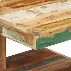 Avis vidaXL Table basse 45x45x40 cm Bois de récupération massif