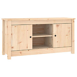 Maison Chic Meuble TV scandinave - Banc TV pour salon 103x36,5x52 cm Bois de pin massif -MN75706