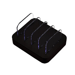 YP Select Base de charge multi-port Chargeur de téléphone portable Support de charge de téléphone portable - Noir