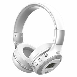 Casque Bluetooth D'Origine Zealot B19 Avec Microphone Casques De Basse Stéréo - Blanc