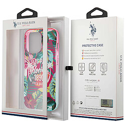 Us Polo U.S Polo Coque pour iPhone 14 Pro Max Florida Antichoc Multicolore pas cher