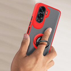 Avis Avizar Coque pour Honor 90 Lite Bi-matière Bague Métallique Support Vidéo Ringip Rouge