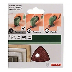 BOSCH Accessoires - abrasifs delta auto -agrippant 93/g40/6trous