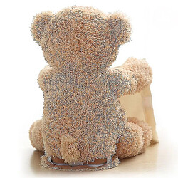 Acheter Universal Mignon peek a boo bear cache jeu jeu chercher un animal en peluche parlant un ours timide électrique parler peekaboo