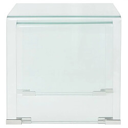 Acheter vidaXL Ensemble de tables gigognes 2 Pièces Verre trempé Transparent