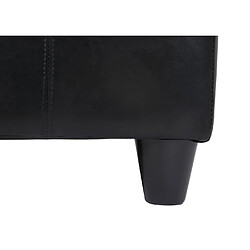 Mendler Banc banquette rembourrée coffre de rangement Kriens, cuir reconstitué, 112x45x45cm ~ noir pas cher