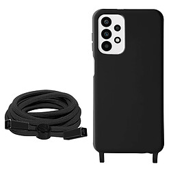 Avizar Coque Cordon pour Galaxy A23 5G et M23 5G Lanière Tour du Cou 80cm noir