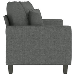 Acheter Maison Chic Canapé à 2 places,Sofa de Salon,Canapé droit Gris foncé 140 cm Tissu -GKD144997