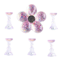 Nail Art Holder Magnetic Crystal 5 Conseils Pratique Présentoir Violet pas cher