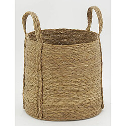 Avis Aubry Gaspard Cache-pots en jonc naturel avec anses (Lot de 3).