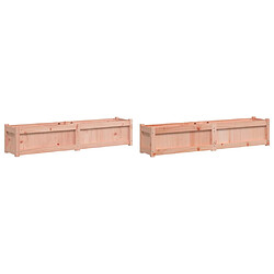 vidaXL Jardinières 2 pcs bois massif douglas