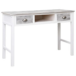 Maison Chic Bureau,Table de travail pour chambre Gris 110x45x76 cm Bois -GKD20352