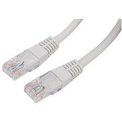 MCL Cordon de brassage RJ45 CAT 5e U/UTP - 15m Gris