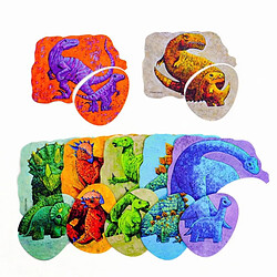 Avis Puzzle 2 pieces Dinosaurs and their children