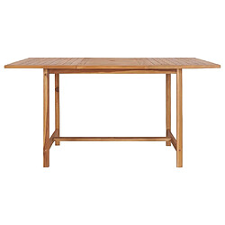 Avis Maison Chic Table de jardin | Table d'extérieur 150x150x76 cm Bois de teck solide -GKD48941