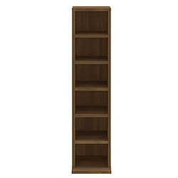 Acheter vidaXL Armoire à CD Chêne marron 21x20x88 cm Bois d'ingénierie