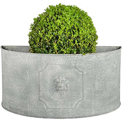 Avis Esschert Design Pot de fleurs demi-rond Lion (Lot de 2).