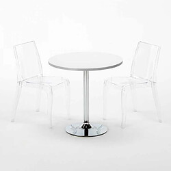 Avis Grand Soleil Table carré et ronde avec 2 Chaises colo