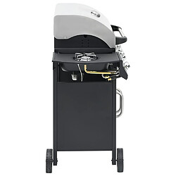 Acheter vidaXL Barbecue à gaz 4+1 zones cuisson Noir et argenté Acier et inox