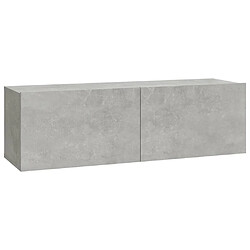 Acheter vidaXL Ensemble de meubles TV 6 pcs Gris béton Bois d'ingénierie