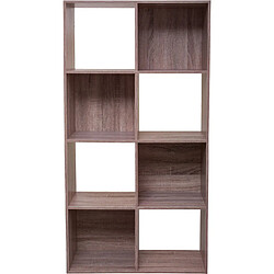 Five Simply Smart Etagère cube design Mix'n modul - L. 67 x H. 134 cm - Couleur chêne naturel