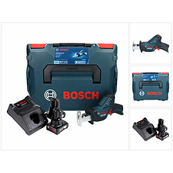 Bosch GSA 12V-14 Li-Ion Professional Scie sabre sans fil avec boîtier L-Boxx + 2x Batteries GBA 12 V 6,0 Ah + Chargeur GAL 1230