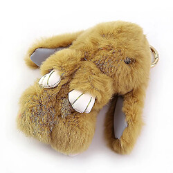 Universal 6 pouces mignon lapin moelleux lapin porte clé bague téléphone sac pendentif porte-bonheur pas cher