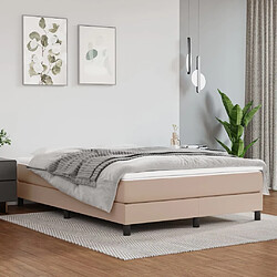 Maison Chic Lit Adulte - Lit simple Lit à sommier tapissier avec matelas moelleux - Meuble de Chambre - Cappuccino 140x200 cm -MN51377