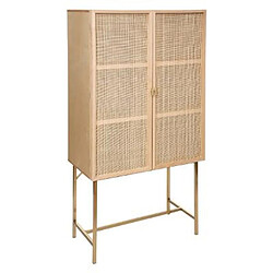 Atmosphera, Createur D'Interieur Buffet haut Rayo 2 portes cannage Beige - ATMOSPHERA