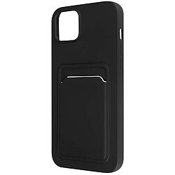 Avizar Coque iPhone 14 Plus Silicone Souple Porte-carte noir