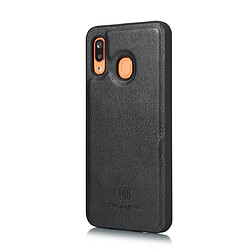 Acheter Wewoo Housse Coque Etui en cuir Crazy Horse Texture Flip détachable magnétique avec support et fentes pour cartes et portefeuille Galaxy A20 et A30 Noir