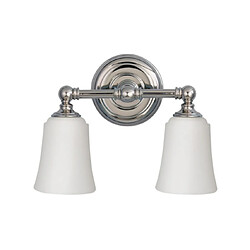 Elstead Lighting Lampe pour Mirroir Salle de bains Huguenot Chrome poli