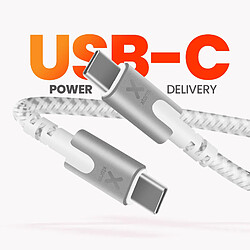 Xtorm Chargeur de voyage GaN Ultra 67W 2x USB C Power Delivery avec Câble 2m Blanc pas cher