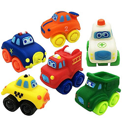 Universal 6pcs enfants enfants en caoutchouc modèle modèle véhicule de voiture