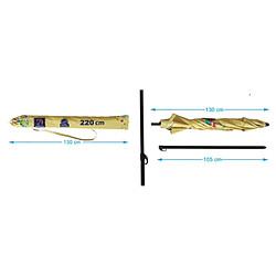 Avis BigBuy Outdoor Parasol Jaune 220 cm UPF 50+