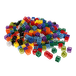 960x Blocs de Construction en Plastique avec Boite de Transparant Jouet Montessori Mathématiques Jeu Educatif pour Enfants 3 - 6 Ans