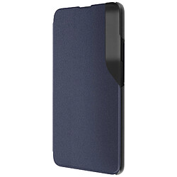 Avizar Étui Folio pour Xiaomi Poco F5 Pro Clapet Fenêtre D'Affichage Support Vidéo Bleu