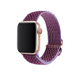 B16 Purple Watch Bracelets de remplacement 42mm 44mm 44mm 45mm Nylon Motif Sport Sport pour Apple Iwatch 7654321 SE