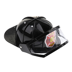 Simulation Fireman Casque De Sécurité Pompier Réglable Casquette Chapeau Jouet Noir