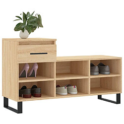 Avis Maison Chic Armoire à Chaussures,Meuble de Rangement à Chaussures Chêne sonoma 102x36x60cm Bois d'ingénierie -MN60817