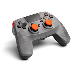 Manette sans fil Pad 4S snakebyte PS4 Rock grise orange