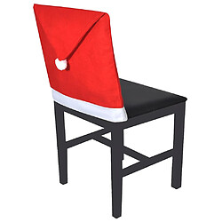 vidaXL Housses de dossier de chaise 6 pcs Bonnet de Père Noël