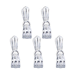 5pcs 925 argent sterling pince clip fermoir bails pour fabrication de bijoux petit pas cher