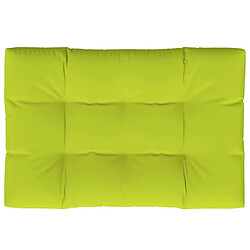 vidaXL Coussin de palette vert vif 120x80x12 cm tissu