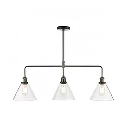 Avis Luminaire Center Suspension Ray Nickel antique,verre 3 ampoules 3,3cm